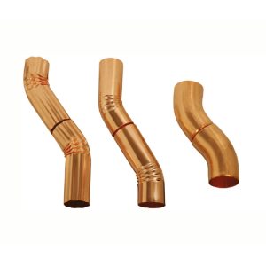 3-inch round copper elbow for gutter installation. Smooth elbows have one end expanded for ease of installation. JB Gutterman offers premium accessories for secure and reliable gutter systems, and sells and ships products Canada-wide.